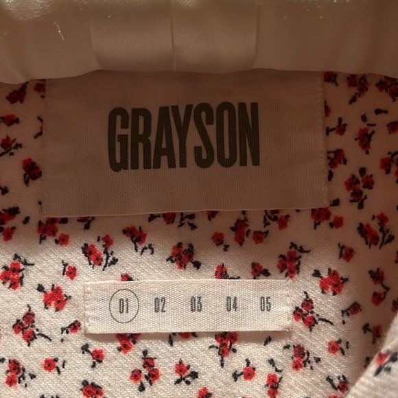 GRAYSON Anthropologie The Hero ditzy floral button-down flannel blouse - Picture 6 of 8